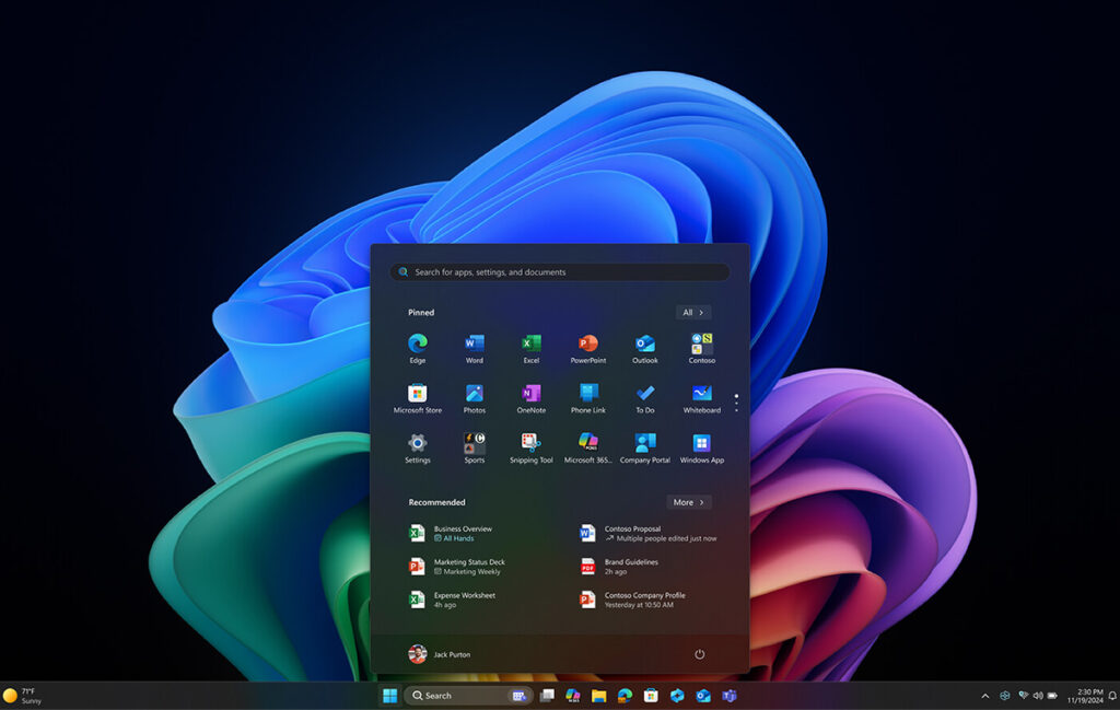 Copilot PC Hello Display Interface